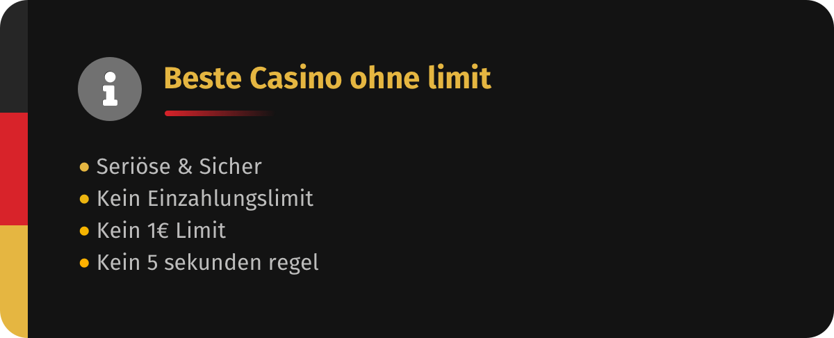 Beste Casinos ohne Limit