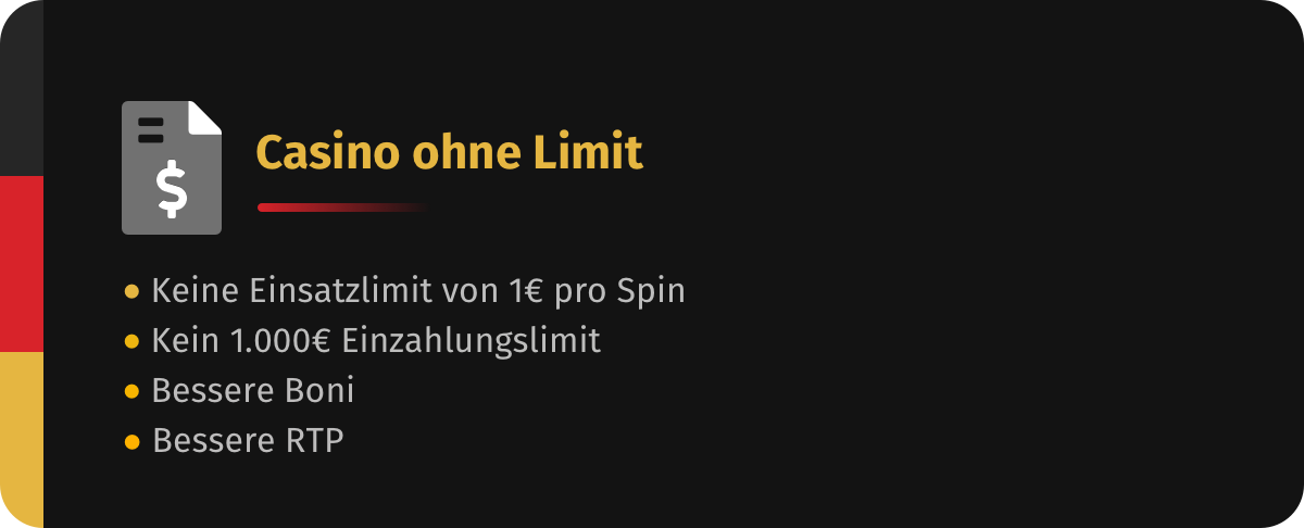 Informationen über Casino ohne Limit