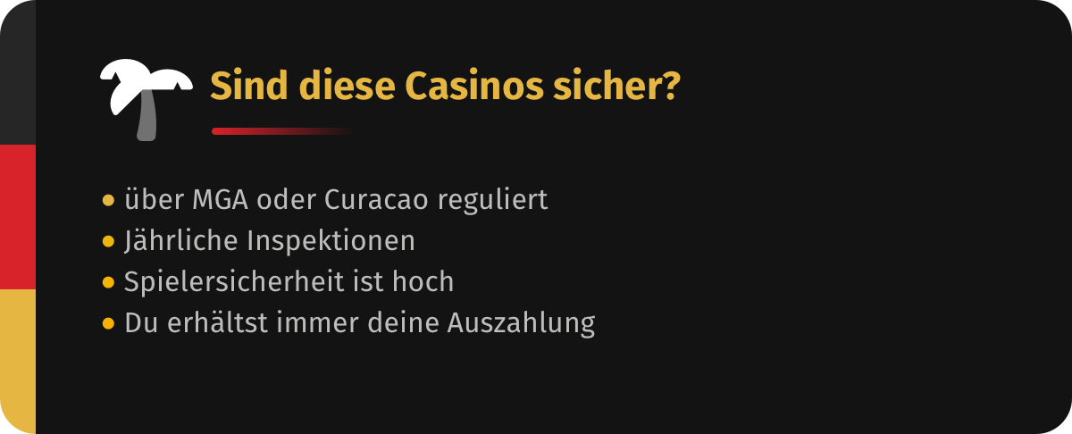 Casinos ohne Einsatzlimit sind sicher
